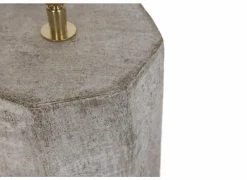 Lampenvoet E27 Ø17x37cm - steen - grijs