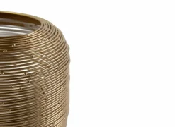 Lantaarn Ayla Ø20x19cm - metaal - goud