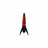 Lavalamp Rocket Glitter - glas & metaal - rood/zwart