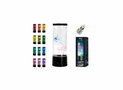 LED lamp Jellyfish met afstandsbediening H30cm - kunststof & glas - multicolor