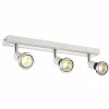 LED spot met 3 spots 5W GU10 chroom wit