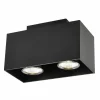 LED spot met 2 spots 5W GU10 zwart