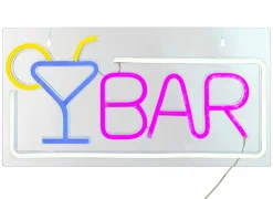Ledlamp Neon Bar 42x22cm - kunststof - multicolor