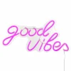 Ledlamp Neon Good Vibes 40,5x20cm - kunststof - roze