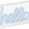 Ledlamp Neon Hello 23x15,5cm - kunststof - blauw