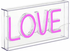 Ledlamp Neon Love 23x12,5cm - kunststof - roze