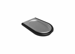 Lepelhouder Laydle  14x10cm - metaal & kunststof - nikkel/zwart