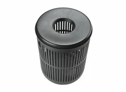 Linnenmand Ø40cmx54cm zwart