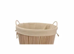 Linnenmand Muna Ø43x51cm - katoenkoord - naturel