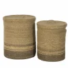 Linnenmand Ravi set van 2 - zeegras - naturel