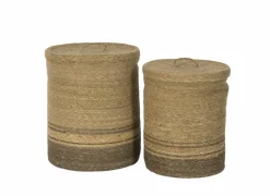 Linnenmand Ravi set van 2 - zeegras - naturel
