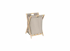 Linnenmand Tidy Box inklapbaar 46x36x68cm - polyestervezel & bamboe - beige