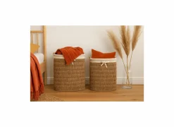 Linnenmand Zea set van 2 - zeegras - beige