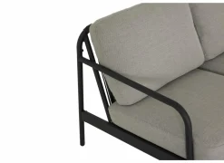 Loungeset Airy aluminium wicker - greige/zwart