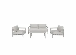 Loungeset Belafonte aluminium olefin - grijs