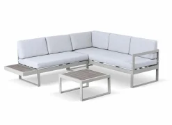 Loungeset Tonale aluminium polywood - greige