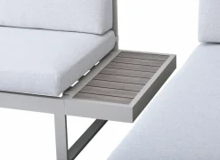 Loungeset Tonale aluminium polywood - greige