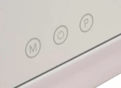 Make-up spiegel Holly 27x32cm - ABS & glas - wit