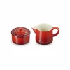 Melkkan en suikerpot Le Creuset