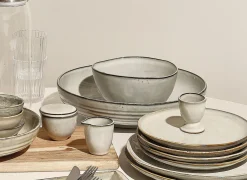 Melk/Sauskan Artisan 7cl - stoneware - groen