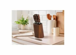 Messenblok Virtuose 5-delig - hout/roestvrij staal