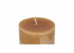 Mini Super Kaars Ø10x10cm - rustiek - camel