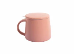 Mok 30cl - stoneware & RVS - roze