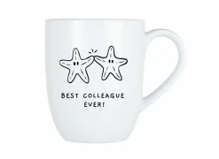 Mok Cosy Best colleague ever 53cl - porselein - wit