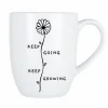 Mok Cosy Keep going, keep growing 53cl - porselein - wit