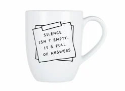 Mok Cosy Silence isn't empty 53cl - porselein - wit