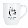 Mok Cosy Tu es mon soleil 53cl - porselein - wit