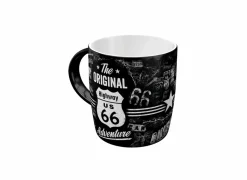 Mok Highway 66 33cl - keramiek - zwart