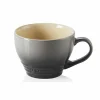 Mok Le Creuset 40cl - keramiek - grijs & zwart