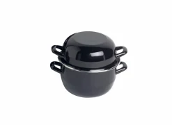 Mosselpot Ø18cm zwart