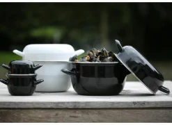 Mosselpot Ø18cm zwart