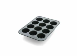 Muffinvorm Dagelijkse Kost 12-delig - carbonstaal - olijfgroen