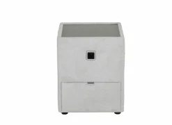 Nachtkastje Lancy 42,5x45x53cm - stof - ecru