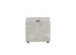 Nachtkastje Lara 44x44x39cm - polyester - lichtgrijs