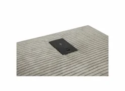 Nachtkastje Lara 44x44x39cm - polyester - lichtgrijs