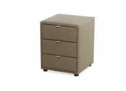 Nachtkastje Lore 42,5x45x53cm - lederlook - bruin