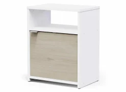 Nachtkastje Nano 41x28x51cm - decor - kronberg eik & wit