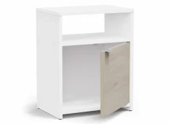 Nachtkastje Nano 41x28x51cm - decor - kronberg eik & wit