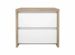 Nachtkastje Next 52x48H46cm - decor - wit & jackson hickory