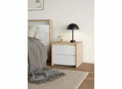 Nachtkastje Next 52x48H46cm - decor - wit & jackson hickory