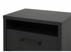 Nachtkastje Rosie 55x41x45cm - melamine - nox zwart