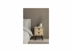 Nachtkastje Ry 44x41x60cm - decor - bruin & zwart