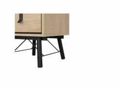 Nachtkastje Ry 44x41x60cm - decor - bruin & zwart