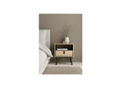 Nachtkastje Ry 54x41x60cm - decor - bruin & zwart