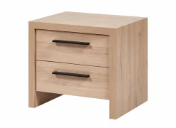 Nachtkastje 50x42x46cm - decor - beige & bruin