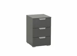 Nachtkastje 40x42x61cm - decor - grijs metallic